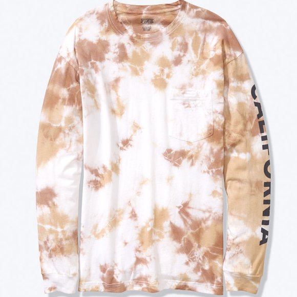 PINK Victoria's Secret Tops - VS PINK LONG SLEEVE CAMPUS TEE PINK Victoria's Secret Tops - VS PINK LONG SLEEVE CAMPUS TEE
